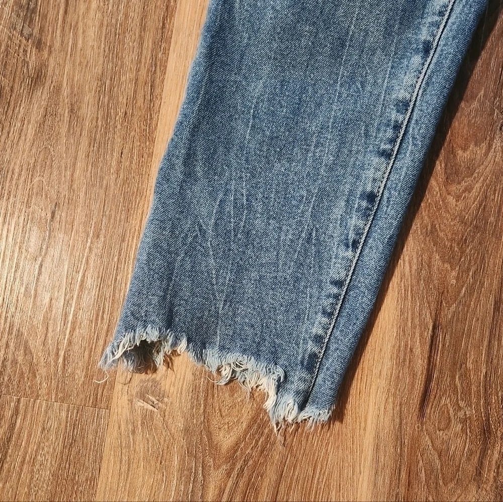 Nicole Miller New York Nomad Super High Rise Straight Denim Jeans Size 12 - Picture 8 of 15